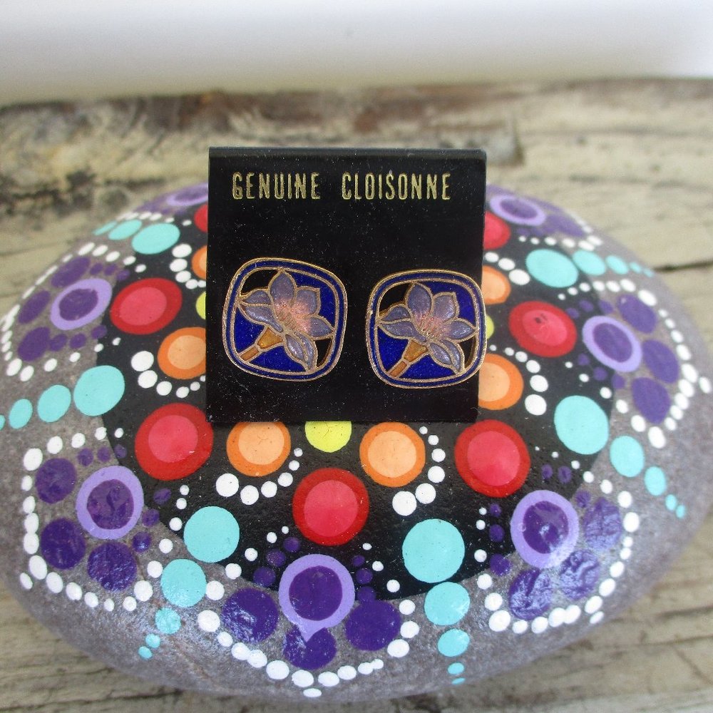 Genuine Cloisonne Earrings